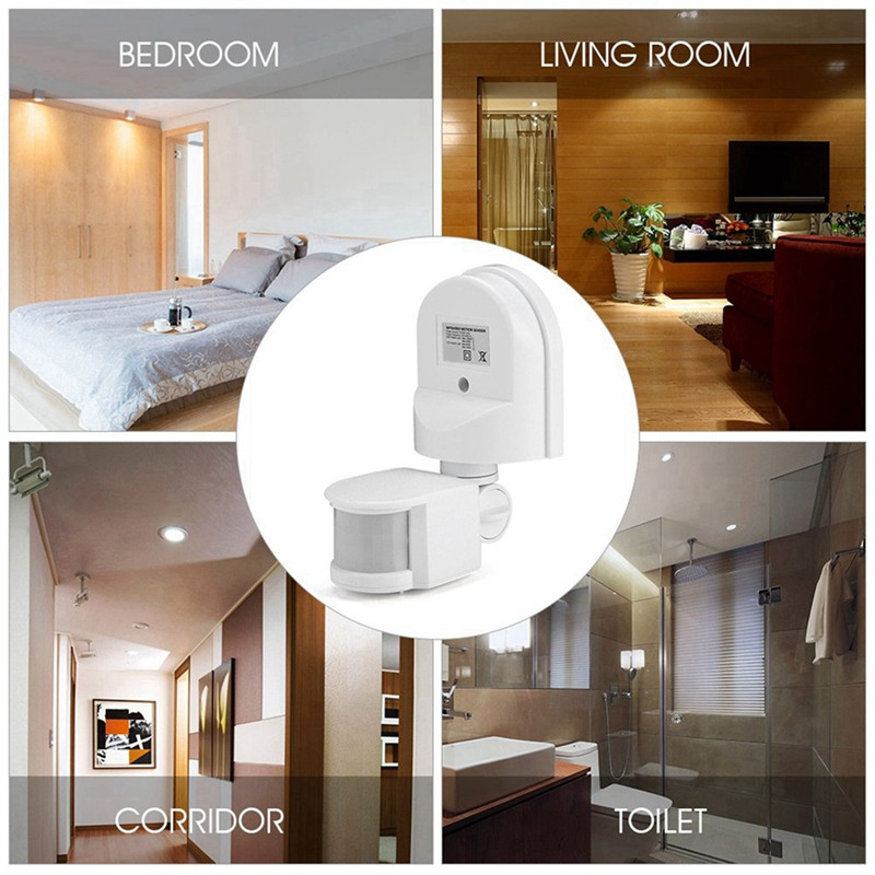 2X infrapuna liikumisandur AC110V-240V reguleeritav andurilüliti PIR-keha liikumisandurite jaoks mitme stsenaariumi jaoks