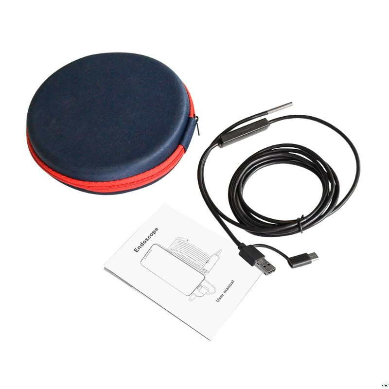 USB endoskopas 3 viename Borescope 3,9 mm ultra plona vandeniui atspari kamera Micro USB ir C tipo, skirta Android Phone Windows PC Mac