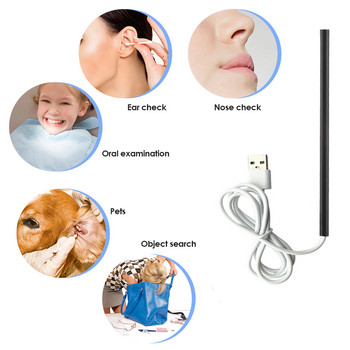 HD Εργαλείο αφαίρεσης κεριού αυτιού USB Otoscope-Ear Scope Camera In Ear Cleaning Endoscope Visual Ear Spoon 5,5mm Earpick Otos