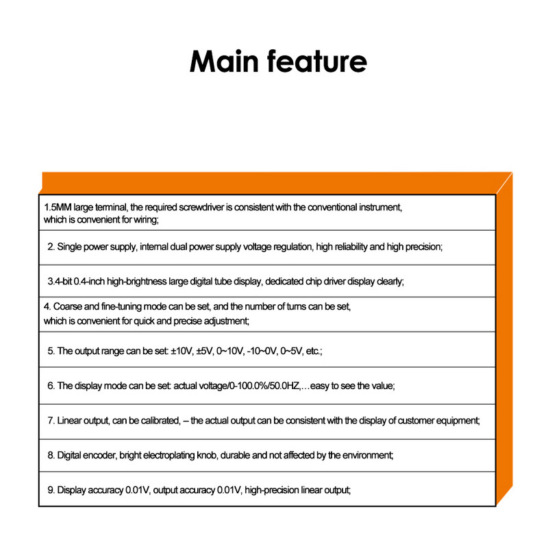 Digital 0-3.3V 0-10V Sursă de semnal reglabilă Generator de tensiune Transmițător Plc Conversie de frecvență Servo Control analogic