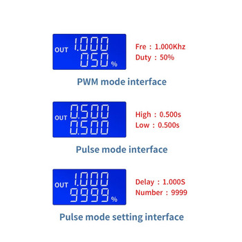 Γεννήτρια σήματος ZK-PP1K Διπλής λειτουργίας LCD PWM 1Hz-150KHz PWM Παλμική συχνότητα κύκλου λειτουργίας PP1K Ρυθμιζόμενη γεννήτρια τετραγωνικών κυμάτων