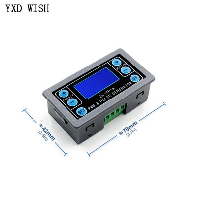 ZK-PP1K signālu ģenerators divu režīmu LCD PWM 1Hz-150KHz PWM impulsa frekvences darba cikla PP1K regulējams kvadrātviļņu ģenerators