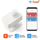 Tuya WiFi PIR kustības sensors Cilvēka ķermeņa kustību infrasarkanais detektors EU Wireless Smart Life APP Mājas drošības signalizācijas sistēma