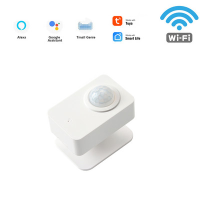 Tuya WiFi PIR kustības sensors Cilvēka ķermeņa kustību infrasarkanais detektors EU Wireless Smart Life APP Mājas drošības signalizācijas sistēma