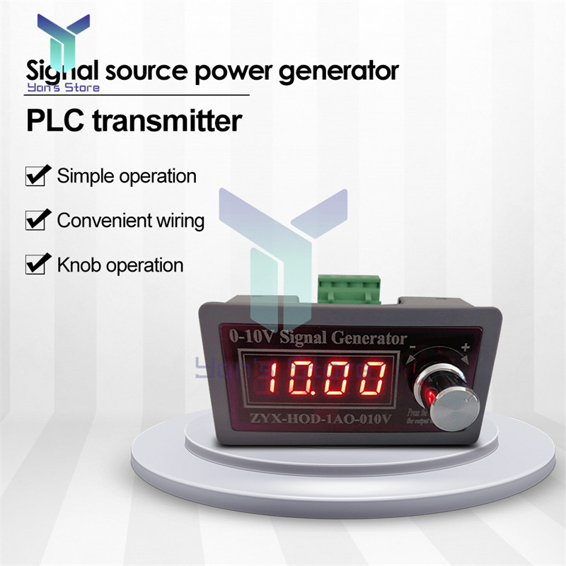 LCD digitālais 0-3,3 V 0-10 V signāla avota sprieguma ģenerators raidītājs PLC frekvences pārveides servo analogās vadības instruments