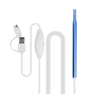 5.5/7mm Mini Endoscop Camera Endoscop Impermeabil Boroscop Fir moale reglabil 6 LED 5.5/7mm Android Type-C USB Camea pentru masina