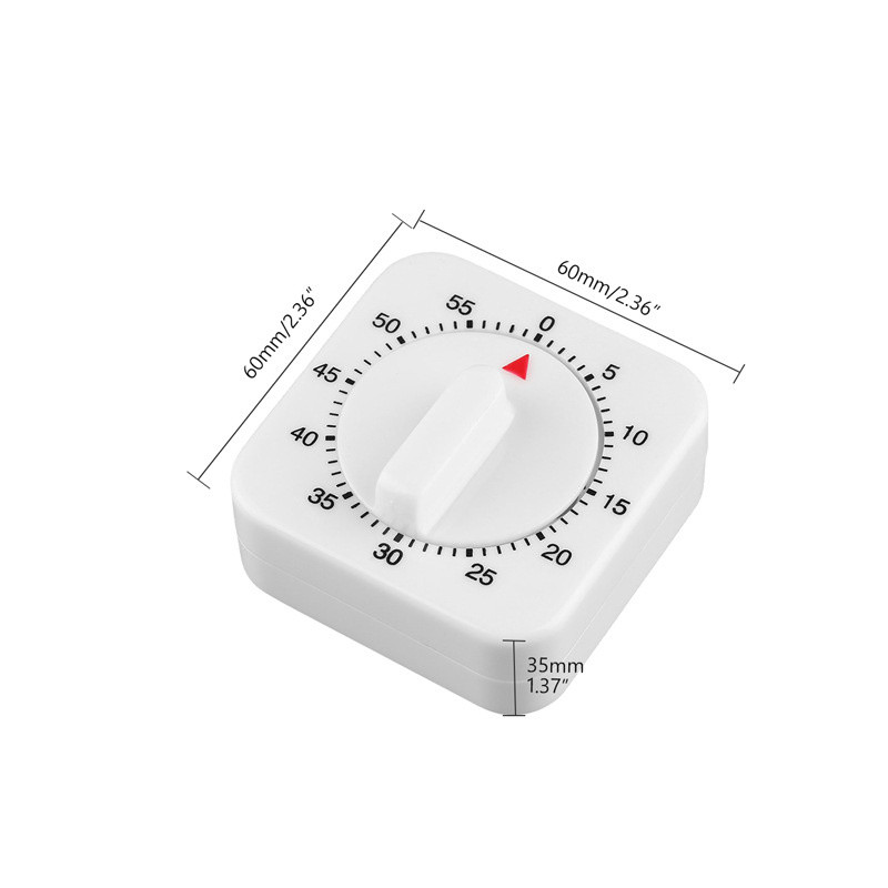 60 minuta Kuhinjski mjerač vremena Odbrojavanje Alarm za kuhanje Sleep Temporizador Sat Mehanička štoperica Alarm Vrijeme za sastanke u uredu