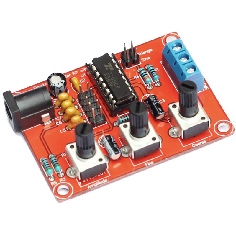 Vysoko presný generátor signálu XR2206, diely pre domácich majstrov s plášťom, generátor funkcií 2206CP, sínusový/trojuholníkový/štvorcový tvar vlny