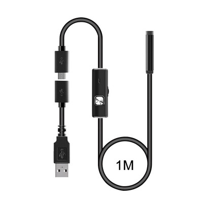 7 mm-es mobiltelefon endoszkóp vízálló cső USB IP67 vízálló 6LED ipari ellenőrző kamera automatikus javítási teszt kígyó cső