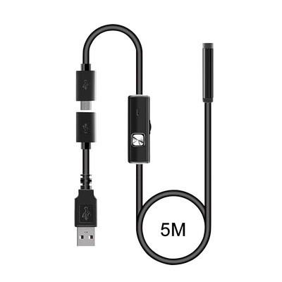 7 mm-es mobiltelefon endoszkóp vízálló cső USB IP67 vízálló 6LED ipari ellenőrző kamera automatikus javítási teszt kígyó cső