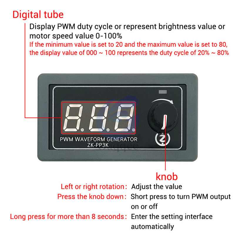 1KHz-99KHz PP3K PWM jelgenerátor 1Hz-150KHz PP4K jelgenerátor impulzusfrekvenciás munkaciklus állítható modul LCD kijelző