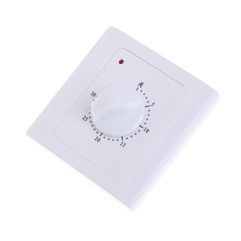 AC 220V 30 minūšu plastmasas atpakaļskaitīšanas taimera slēdzis Elektriskais digitālais kontaktdakšas vadības pogas slēdzis plastmasas materiāls R7UB