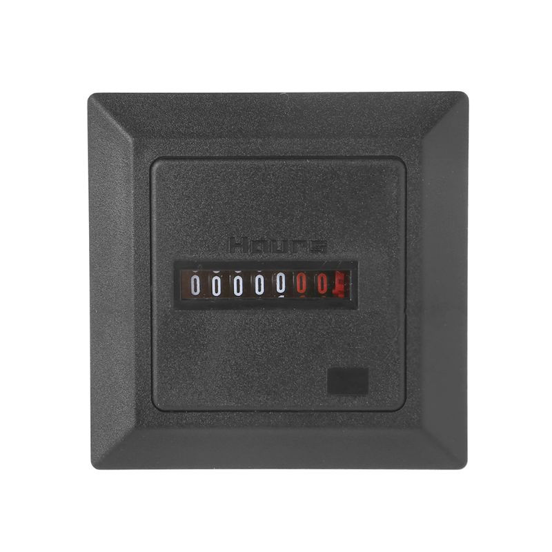 Accurate HM-1 Timer Square Counter Digital 0-99999,9 Hour Meter Hourmeter Gauge 0,3W AC220-240V / 50Hz AC Drop shipping