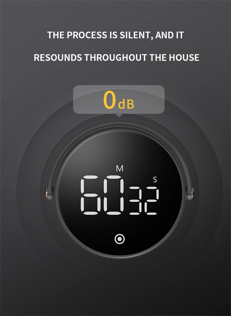 Otočný elektronický digitálny časovač Kuchynský varenie Sprcha Štúdia Stopky Budík Pracovný časovač varenia Odpočítavanie času