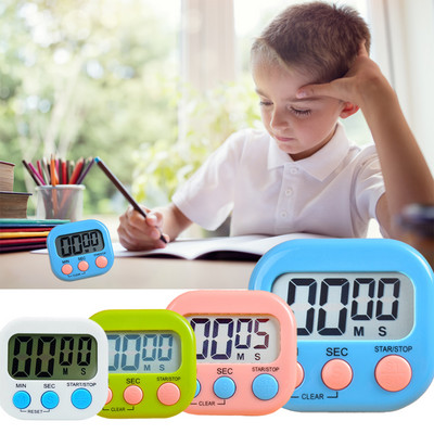 Afișaj contor LED Ceas cu alarmă Manual electronică numărătoare inversă Sport Cronometru digital magnetic Bucătărie Gătit Duș Studiu Cronometru