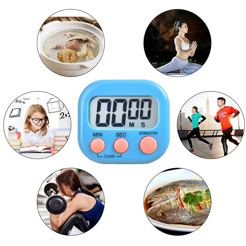 LED skaitiklis ekranas žadintuvas Rankinis elektroninis atgalinis skaičiavimas Sportas Magnetinis skaitmeninis laikmatis Virtuvė Gaminimas Dušas Studijų Chronometras