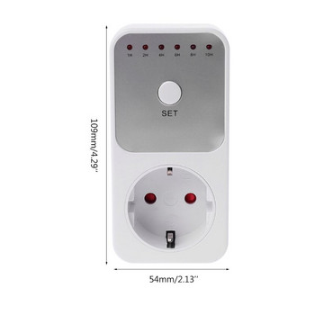G5AB Ηλεκτρονικός ψηφιακός χρονοδιακόπτης διακόπτης χρονοδιακόπτη κουζίνας Πρίζα χρονισμού πρίζας EU Plug Countdown Timer Υποδοχές ABS Υλικό για το σπίτι