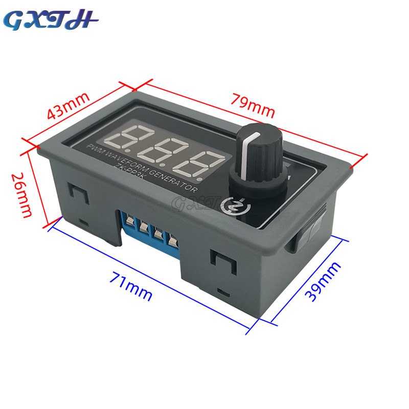 ZK-PP4K PWM Generator de impulsuri Iluminare LED Reglarea vitezei motorului Controller de reglare pornire lentă și oprire lentă Afișaj digital PP3K