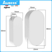 Bezvadu durvju logu magnētiskais sensors tālvadības uzraudzība Tuya Smart Smart Security Signalizācijas Viedie mājas durvju detektori Zigbee Alexa