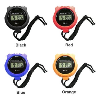 Running Timer Training Referee Lap Outdoor Sports Portable Fitness Ψηφιακό χρονόμετρο κολύμβησης Διαχωρισμένη οθόνη LCD Ημερολόγιο Φοιτητής