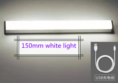 Bezmaksas piegāde Balts LED nakts gaismas kustības sensors bezvadu USB uzlādējams 20 30 40 50 cm nakts lampa virtuves skapja sienai