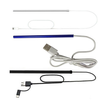 Практичен ендоскоп за уши 3 в 1 Инструмент за премахване на ушна кал Отоскоп Отоскоп Бороскоп Инструмент за изкопаване на ушите Проверка на носната кухина