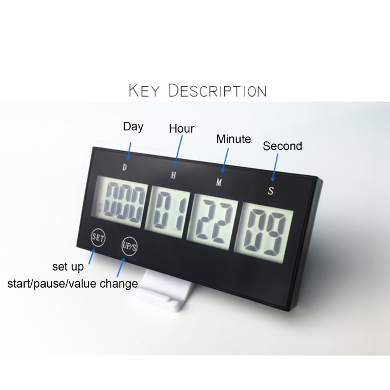 Digitálny dotykový odpočítavací časovač s 999 dňami a nastavením cieľa cvičenia
