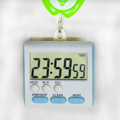 Digitālais virtuves taimeris liela LCD displeja ekrāna taimeris Atpakaļskaitīšanas pulkstenis ar skaļu modinātāju, ievelkamu statīva magnētu.