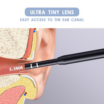 Mini Ohr reinigung endoskop camera 5,5mm 0,3 mp 3in1 Visuelle Ohr pick USB Ohr Löffel typ-c ohr otoskop Endoskop für android