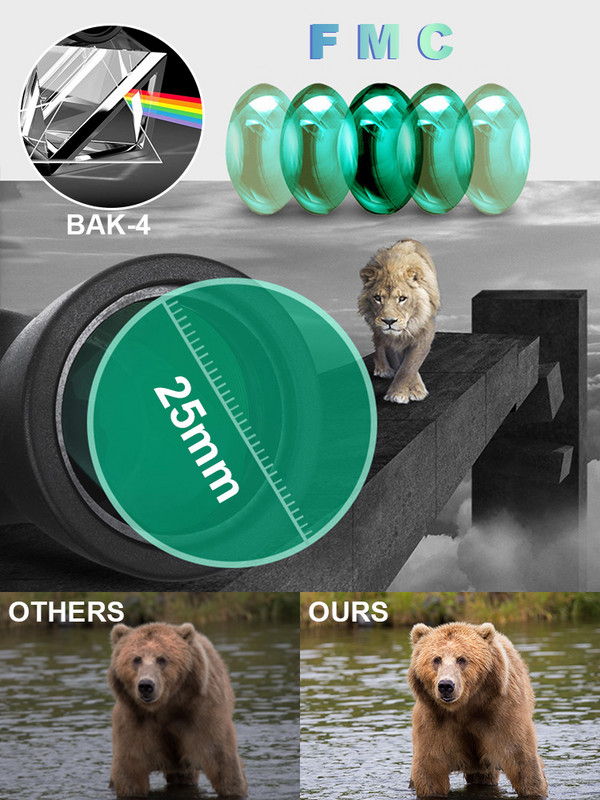 10-300X priartinantis HD nešiojamas stiprus žiūronai ilgo nuotolio profesionalus spyglass monokulinis teleskopas žemas naktinis matymas medžioklei