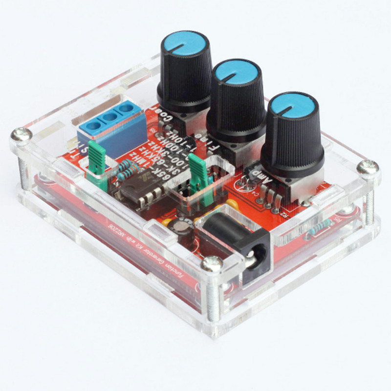 Generátor signálu XR2206 s funkciou, sínusový/trojuholníkový/štvorcový výstup, generátor signálu 1Hz-1MHz, nastaviteľná frekvencia, amplitúda