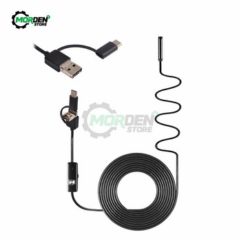 7mm Android αδιάβροχο ενδοσκόπιο 3 σε 1 USB/Micro USB/Type-C Borescope Camera Inspection for IC Electronic Component Repair Tool
