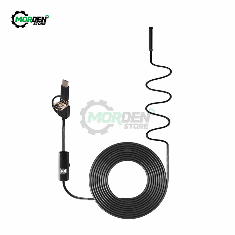 7 mm-es Android vízálló endoszkóp 3 az 1-ben USB/Mikro USB/C típusú boreszkóp ellenőrző kamera IC elektronikus alkatrész-javító eszközhöz