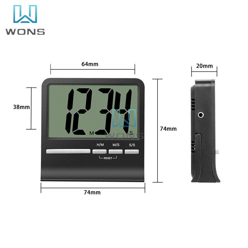 Όργανα ανάλυσης σπουδαστών Σίγαση χρονοδιακόπτη εκμάθησης ώρας ρολογιού με ρυθμιζόμενο ρολόι Αθόρυβο χρονόμετρο κουζίνας Μέτρηση οικιακής χρήσης