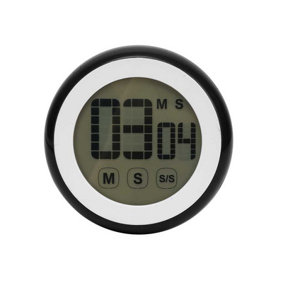 LCD cu ecran tactil digital temporizator de bucătărie Numărătoare inversă Instrument de numărare în sus, rotund, magnetic, pentru studiu de gătit Cronometru electronic
