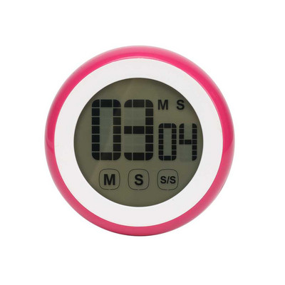 LCD cu ecran tactil digital temporizator de bucătărie Numărătoare inversă Instrument de numărare în sus, rotund, magnetic, pentru studiu de gătit Cronometru electronic