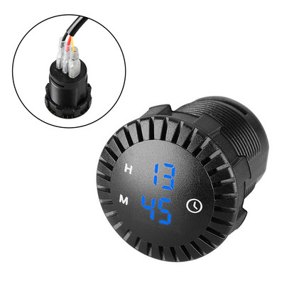 12V/24V Ceas electronic cu panou auto Automobile Barcă Motocicletă Ceas digital tactil Afișaj LED Ceas electronic Impermeabil