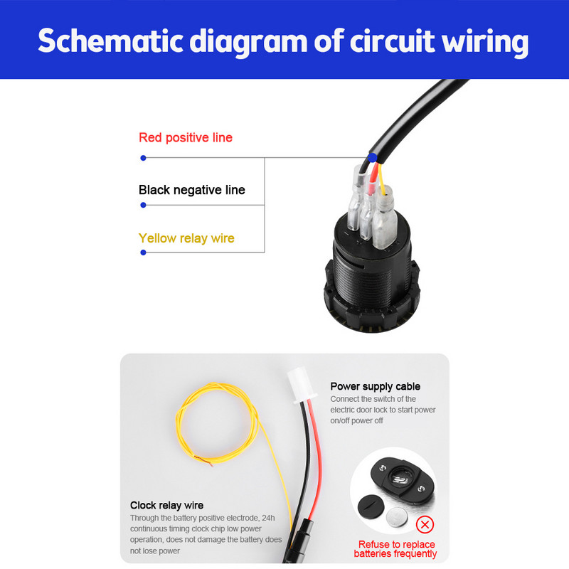 12V / 24V automobilių skydelis elektroninis laikrodis, automobilių valtis, motociklas, jutiklinis skaitmeninis laikrodis LED ekranas elektroninis laikrodis, atsparus vandeniui