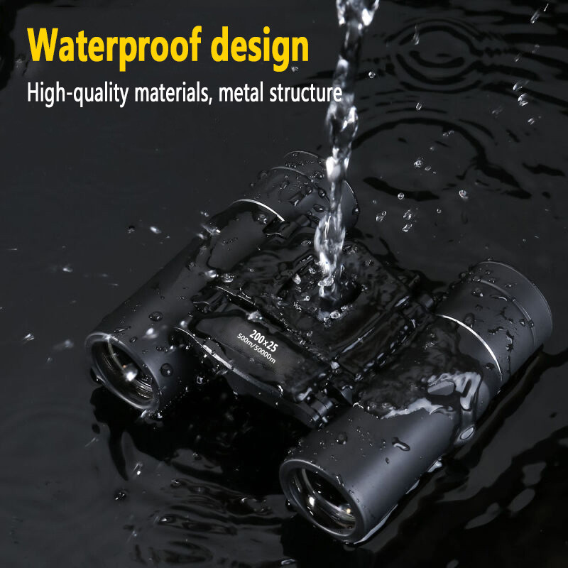 Mini kaasaskantav HD-suumiga teleskoopbinoklid Võimas 200x25 kokkuklapitav pikamaa hämaras öise nägemise professionaal