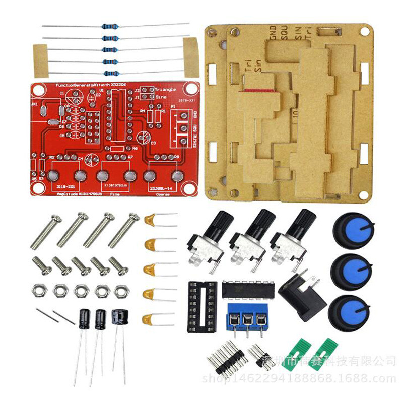 Λειτουργία Γεννήτρια σήματος DIY Κιτ ημιτονοειδούς τριγωνικής γεννήτριας κυμάτων Συχνότητα, ρυθμιζόμενο πλάτος εξαρτημάτων DIY Γεννήτρια σήματος