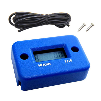 Mootorratta töötundide loendur koos aku taimeriga LCD digitaalse ekraaniga, auto reaktiivpaadi pöörete arvu loenduri tahhomeetri mõõturi tööriist autovarustuse jaoks
