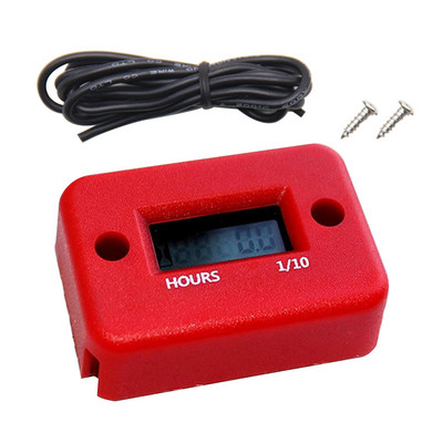 Mootorratta töötundide loendur koos aku taimeriga LCD digitaalse ekraaniga, auto reaktiivpaadi pöörete arvu loenduri tahhomeetri mõõturi tööriist autovarustuse jaoks