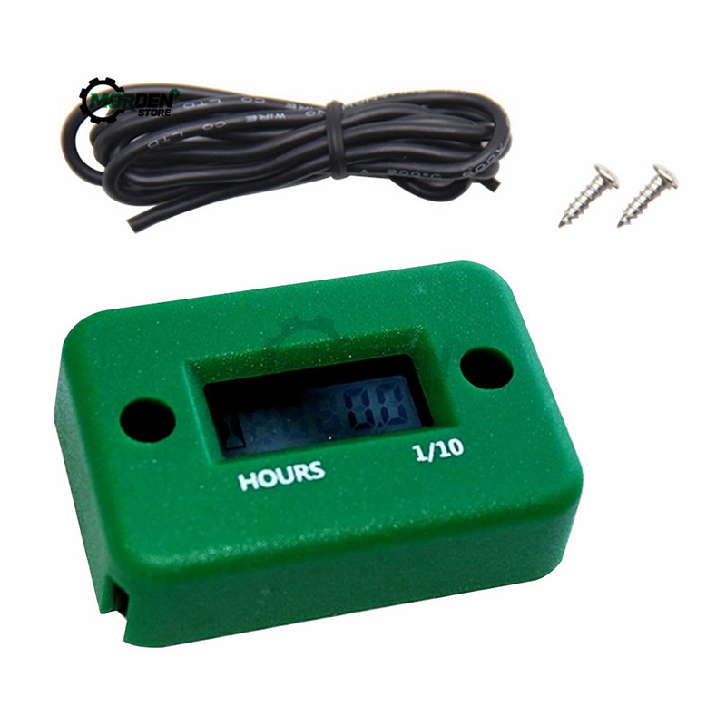 Mootorratta töötundide loendur koos aku taimeriga LCD digitaalse ekraaniga, auto reaktiivpaadi pöörete arvu loenduri tahhomeetri mõõturi tööriist autovarustuse jaoks