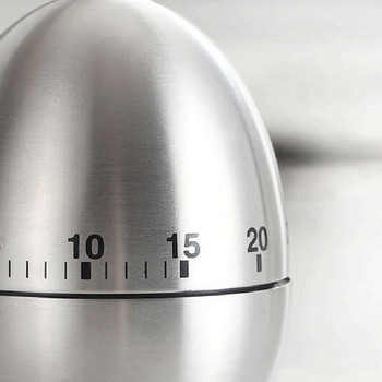 Egg Apple Timer Ανοξείδωτο ατσάλι Μηχανική υπενθύμιση Ο ακριβής χρονισμός πρέπει να είναι αλυσοδεμένος Καθαρή ζυγαριά αντιολισθητική βάση