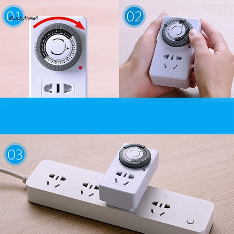 Elektronikus időzítő kapcsoló 12/24 órás konyhai időzítő időzítő aljzat mobiltelefonhoz