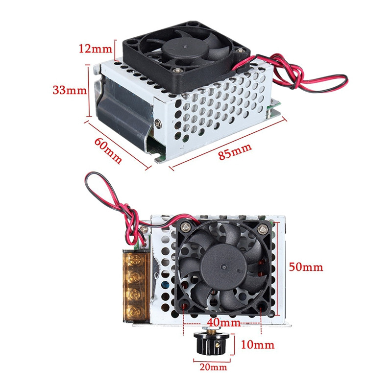 Ρυθμιστές τάσης 4000W 220V Ελεγκτής ταχύτητας υψηλής ισχύος SCR Ηλεκτρονικός θερμοστάτης ρυθμιστής τάσης
