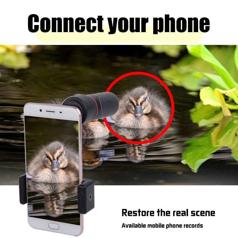 TOPOPTICAL 8x21 teleskopas, atsparus vandeniui, mini nešiojamasis monokulinis taškiklis, didelės raiškos optinis stiklas, skirtas žvejybai stovyklaujant