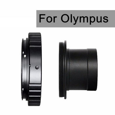 1,25 colio T tipo metalinio teleskopo adapteris ir Canon EOS Nikon Sony SLR/DSLR fotoaparatai T formos žiedo astronominio teleskopo fotografija
