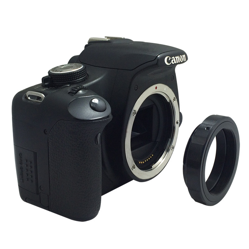 1,25 colio T tipo metalinio teleskopo adapteris ir Canon EOS Nikon Sony SLR/DSLR fotoaparatai T formos žiedo astronominio teleskopo fotografija