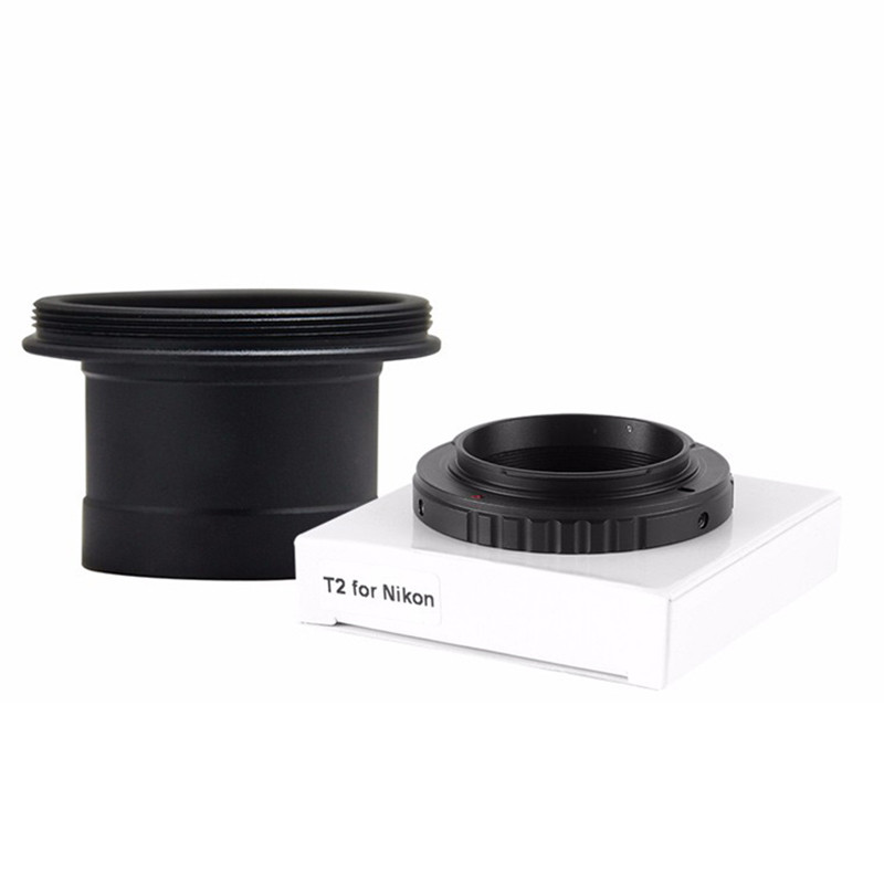 1,25 colio T tipo metalinio teleskopo adapteris ir Canon EOS Nikon Sony SLR/DSLR fotoaparatai T formos žiedo astronominio teleskopo fotografija
